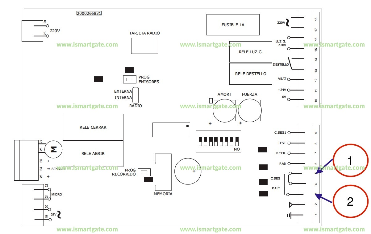 Wiring diagram for PUJOL Mini Marathon